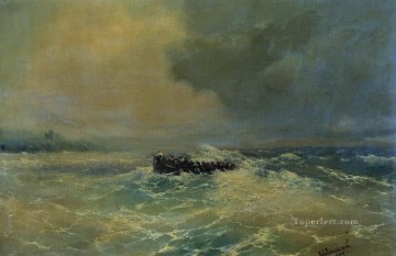 barco - Barco en el mar 1894 Romántico Ivan Aivazovsky Ruso